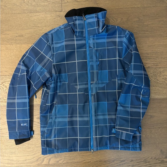 Men’s Large Firefly Ski Jacket, blue patterned. - Picture 1 of 5
